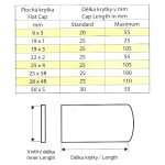 Krytka plochá 20x10R mm